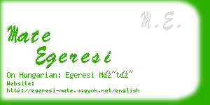 mate egeresi business card